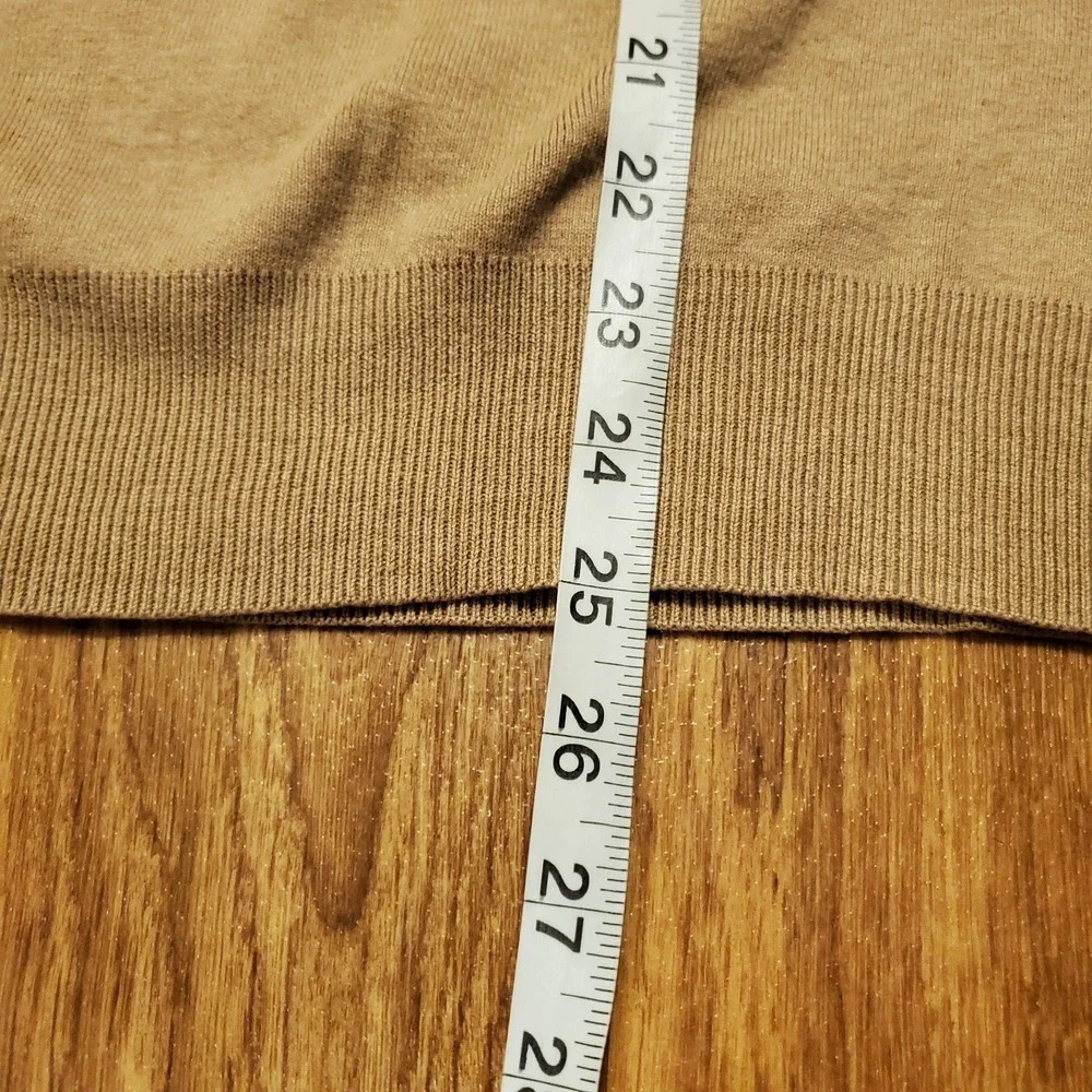 Vtg Polo Ralph Lauren Sweater Men‎ Medium Brown V-Neck Pima Cotton Golf
